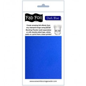 WOW! Fabu Foil - Dark Blue Pack 1mtr x 10.1cm