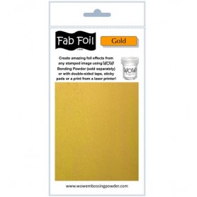 WOW! Fabulous Foil -  Bright Gold Pack 1mtr x 10.1cm