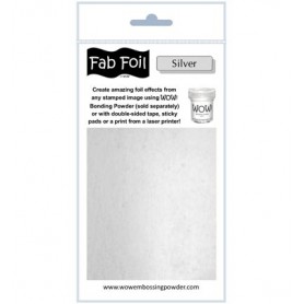 WOW! Fabulous Foil -  Bright Silver Pack 1mtr x 10.1cm