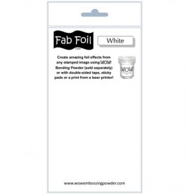 WOW! Fab Foil -  Snowy White Pack 1mtr x 10.1cm