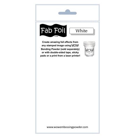 WOW! Fab Foil -  Snowy White Pack 1mtr x 10.1cm