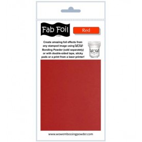 WOW! Fabulous Foil - Red Pack 1mtr x 10.1cm