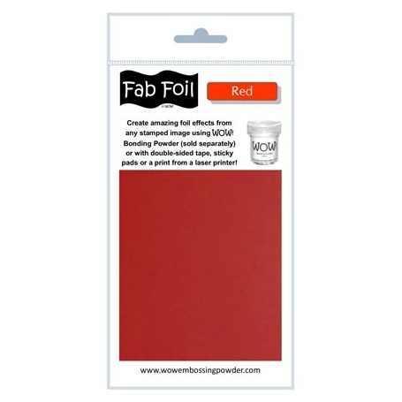 WOW! Fab Foil - Red Pack 1mtr x 10.1cm