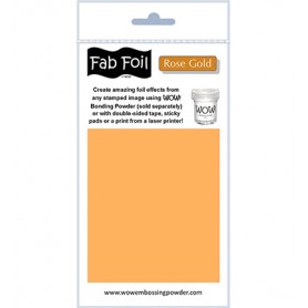 WOW! Fabulous Foil - Rose Gold  Pack 1mtr x 10.1cm