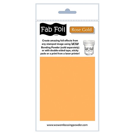 WOW! Fab Foil - Rose Gold  Pack 1mtr x 10.1cm