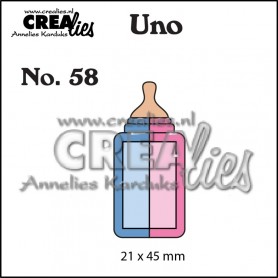 Crealies Stanzform Babyflasche / Baby Bottle small Nr. 58