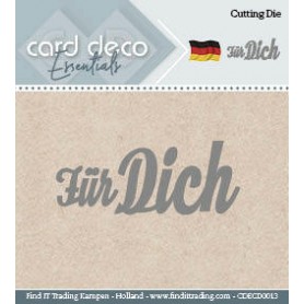 Card Deco Cutting Dies - Für Dich