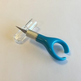 Thumb precision craft knife blau