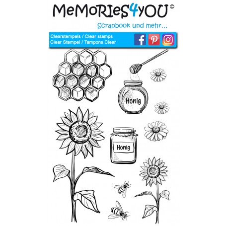 Memories4you Stempel (A6) "Honig"