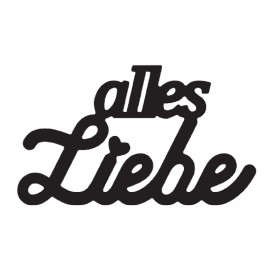 Mundart Stanzschablone Text "alles Liebe"