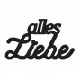 Mundart Stanzschablone Text "alles Liebe"