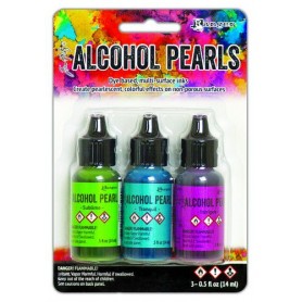 Ranger Alcohol Ink Pearls Kit 2 Sublime, Tranquil, Intrigue Tim Holtz