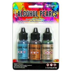 Ranger Alcohol Ink Pearls Kit 4 Celestial, Mineral, Smolder Tim Holtz