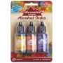 Ranger Alcohol Ink Kits Summit View Sunshine Yellow,Sunset,Purple Twilight Tim Holtz 3x15ml