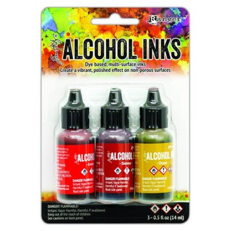 Ranger Alcohol Ink Kits Orange/Yellow Spectrum 3x15 ml Tim Holtz