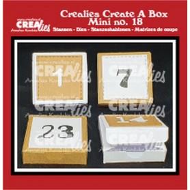 Crealies Create A Box - Mini no. 18 Adventsbox mit Zahlen