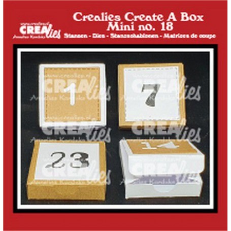 Crealies Create A Box - Mini no. 18 Adventsbox mit Zahlen