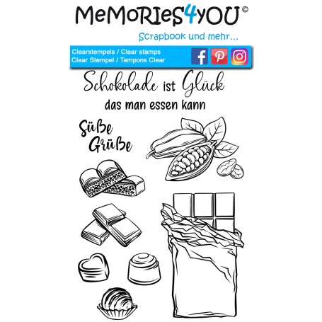 Memories4you Stempel (A6) "Schokolade "