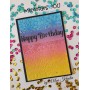 Memories4you Stencil (A6) "Happy Birthday"