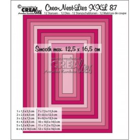 Crealies Crea-Nest-Lies XXL no 87 glatte Rechtecke halben cm