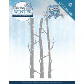 Yvonne Creations Dies - Sparkling Winter - Birch Trees
