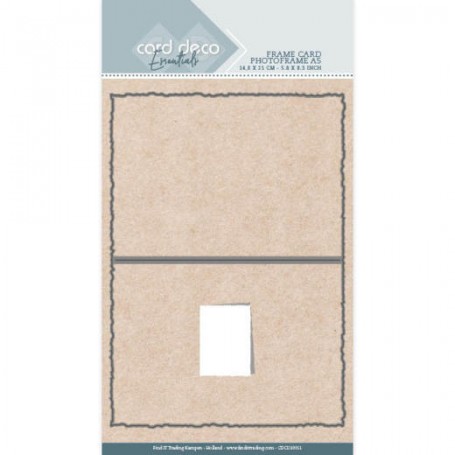 Card Deco Stanzform Karte rechteckig quadratisch Photoframe