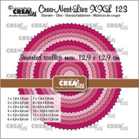 Crealies Crea-nest-die XXL Kreise mit umgekehrter Scallop
