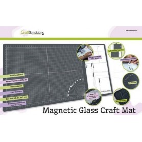 CraftEmotions Glass Craft Mat (60,3 x 36,2cm)