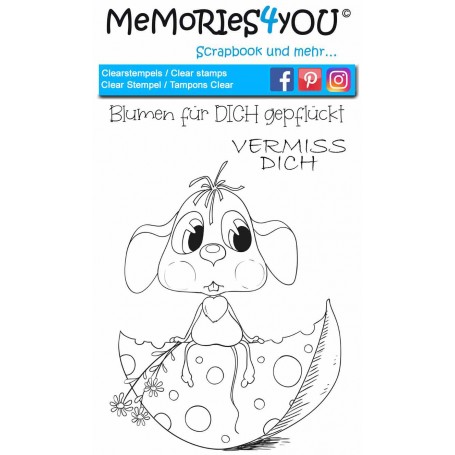 Memories4you Stempel (A7) "Blumenmaus"