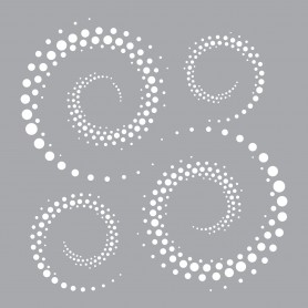Memories4You Stencil  "Swirls"  (15x15)