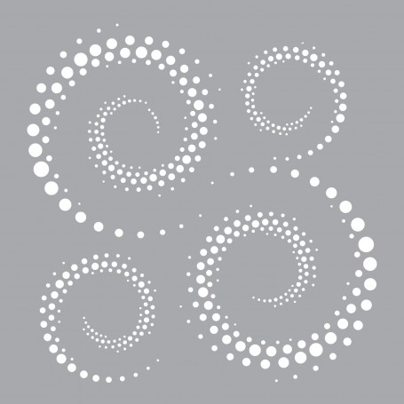 Memories4You Stencil  "Swirls"  (15x15)