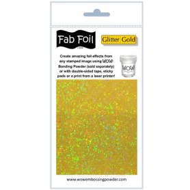 WOW! Fab Foil -   Glitter Gold Pack 1mtr x 10.1cm