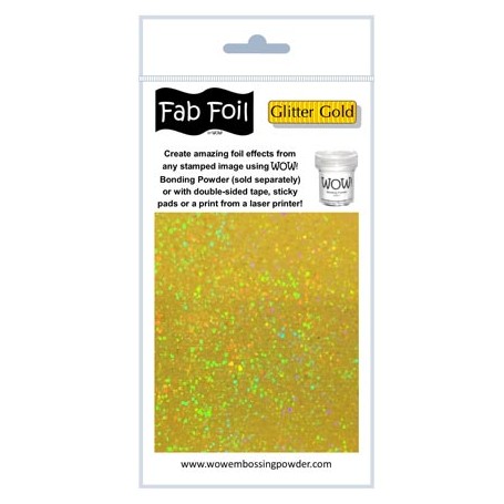 WOW! Fab Foil -   Glitter Gold Pack 1mtr x 10.1cm