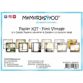 Memories4you - Papier "Foto Vintage"