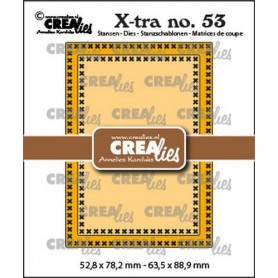 Crealies Xtra Nr. 53 ATC Kreuzstich