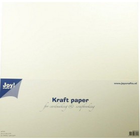 Joycrafts Kraftpapier glatt 30,5 cm x 30,5 cm WEISS