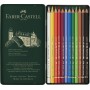 Faber-Castell Künstlerfarbstift Polychromos, 12Stück, Metalletui