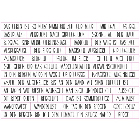 Memories4you Sticker "  Berge "