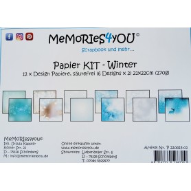 Memories4you - Papier Kit "Winter" ( 8 x 8 inch )