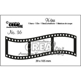 Crealies X-tra no. 36 Curved Filmstreifen Medium