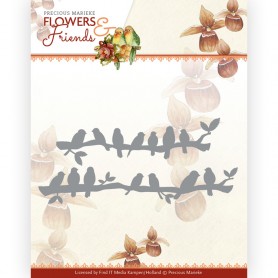 Dies - Precious Marieke - Flowers and Friends - Birds in a Row