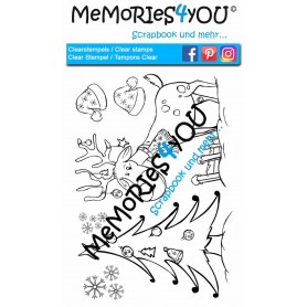 Memories4you Stempel (A6) "Rentier-Weihnacht "