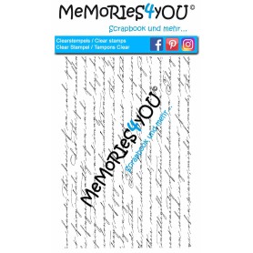 Memories4you Stempel (A6) "Hintergrundschrift"
