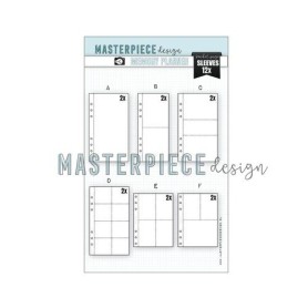 Masterpiece Memory P-Pocket Page sleeves-4x8 variety - 2x design A-F