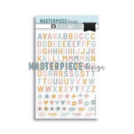 Masterpiece Puffy stickers - Alphabet A5