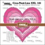 Crealies Crea-nest-dies XXL Herz mit unebene Kanten