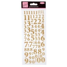 Glitterations Numbers Gold