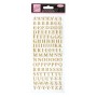 Glitterations Upper Case Alphabet Gold