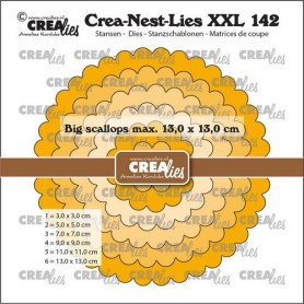 Crealies Crea-Nest-Lies XXL - Große überbackene Kreise