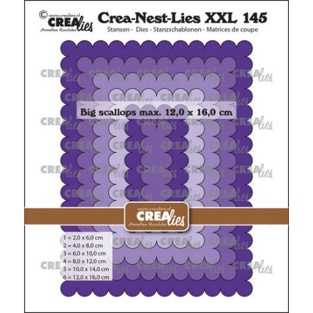 Crealies Crea-Nest-Lies XXL - Große  Rechtecke